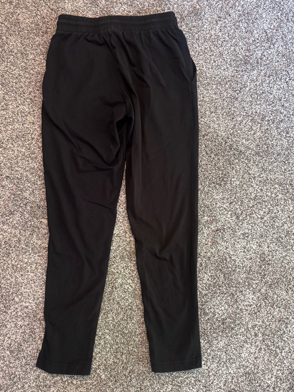 adidas Black Men's Jogger Sweatpants with White Logo, S NWOT - Picture 4 of 4